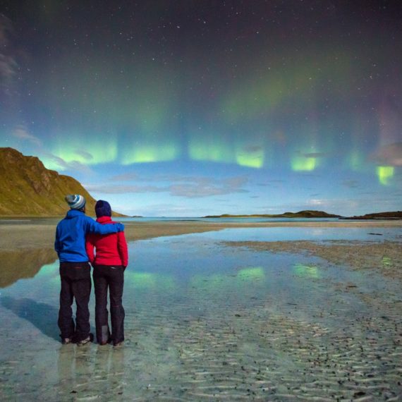 AURORES BORÉALES, ISLANDE / NORVÈGE