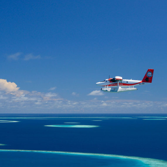 TRANSFERT EN HYDRAVION, MALDIVES