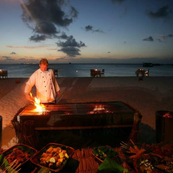 Barbecue sur la plage